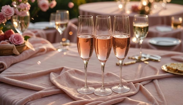 Champagne rosé de luxe