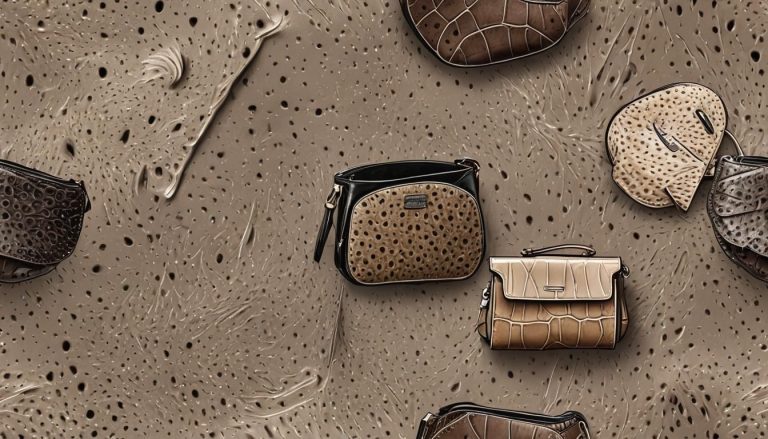 Accessoires en peau d'autruche